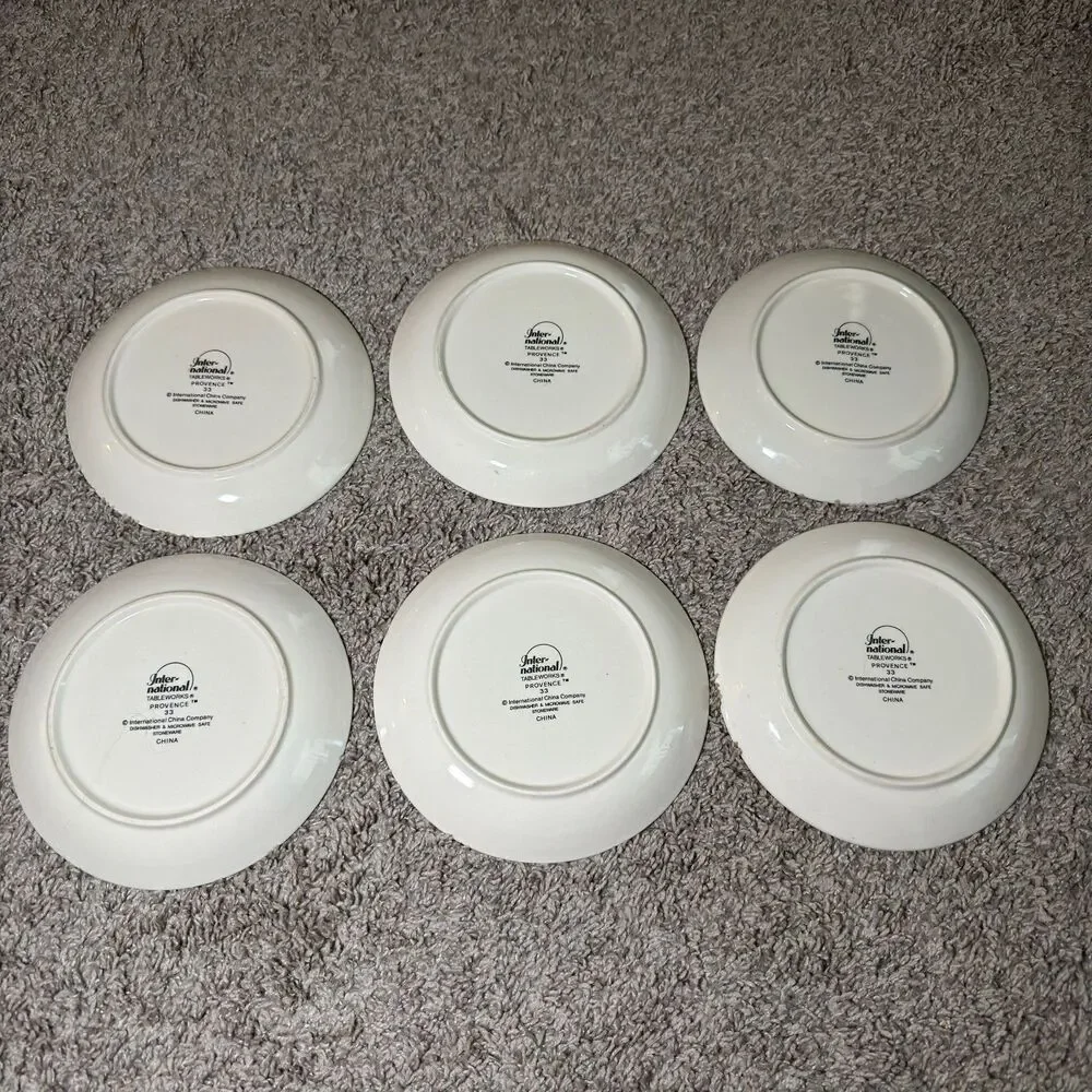 International Tableworks Provence Rooster Salad Plates 7.5
